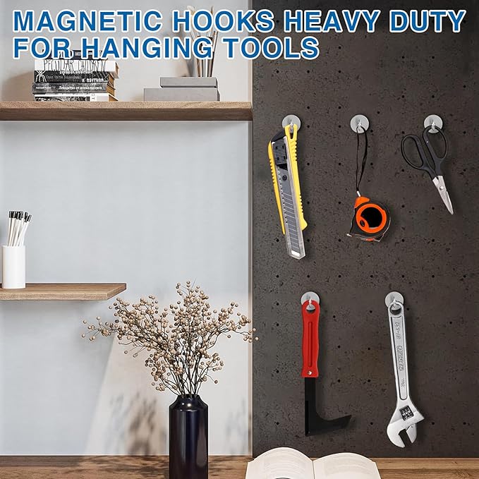 LOVIMAG Magnetic Hooks for Cruise Cabins, 80LBS Magnet Hooks Heavy Duty for - Image 8