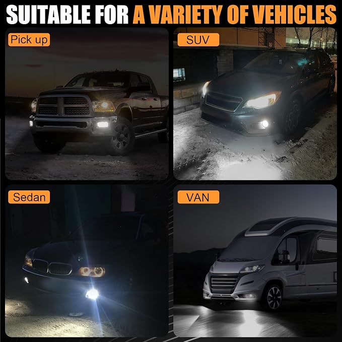 PSX26W 12278 LED Bulbs, Super Bright 12278C1 H28W PWY26W Fog Light 6500K Cool - Image 6