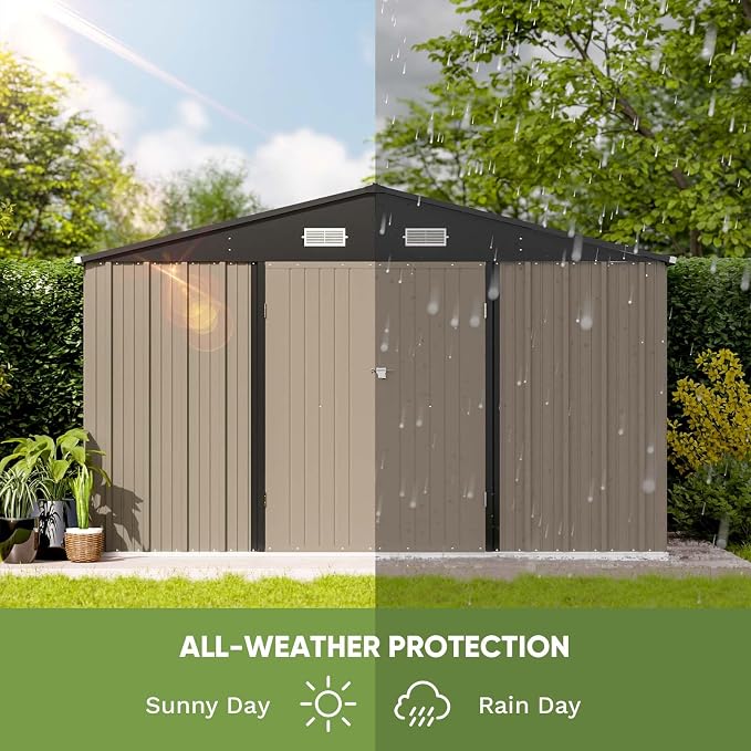 Patiowell 10 x 8 FT Outdoor Storage Shed - Image 5