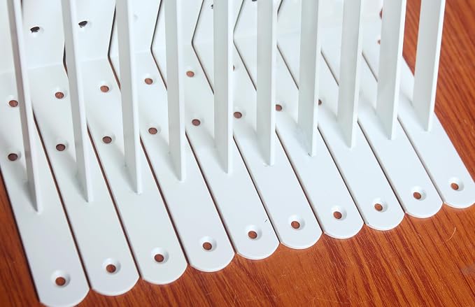 16 Pack L8 x H 6" White Heavy Duty Shelf Brackets - Image 6
