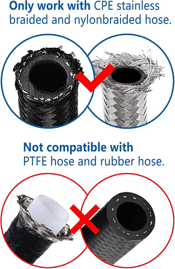 LokoCar 8AN Hose End Fitting 180 Degree Swivel - Image 4