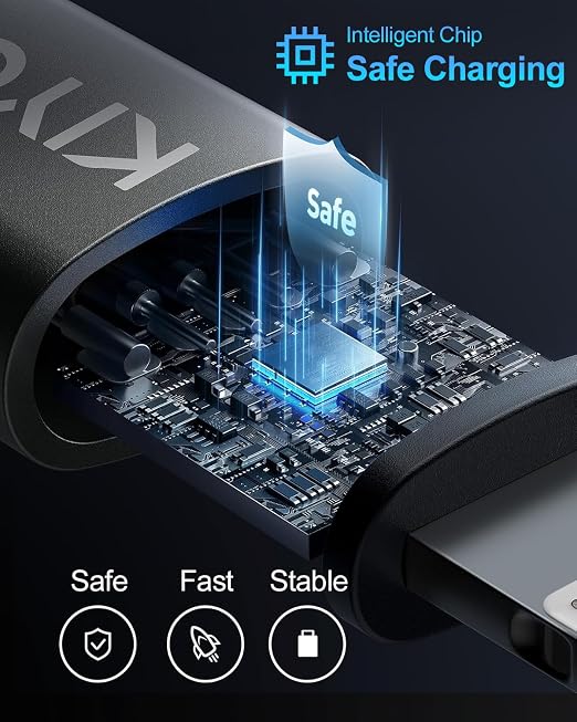 USB C Cable Coiled 6FT 2Pack, Braided USB A to Type C Charger Cable - Image 4