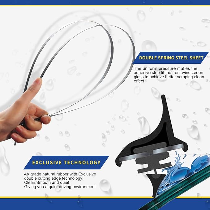 3 Wipers Factory Replacement For 2007-2014 Ford Edge, 2007-2015 Lincoln MKX - Image 5