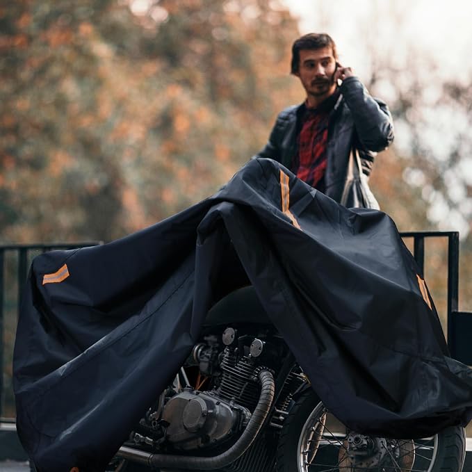 Waterproof Motorcycle Cover Outdoor, Motorbike Scooter Moped Rain Dust - Image 7