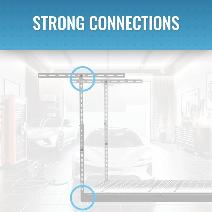 MonsterRax Overhead Garage Storage Racks 3x8’ Ceiling Mounted Shelving - Image 4
