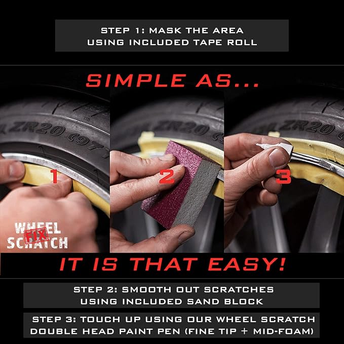 Silver Rim Touch Up Paint, Car Wheel Scratch Repair, Wheel Touch Up Paint Pen - Image 6