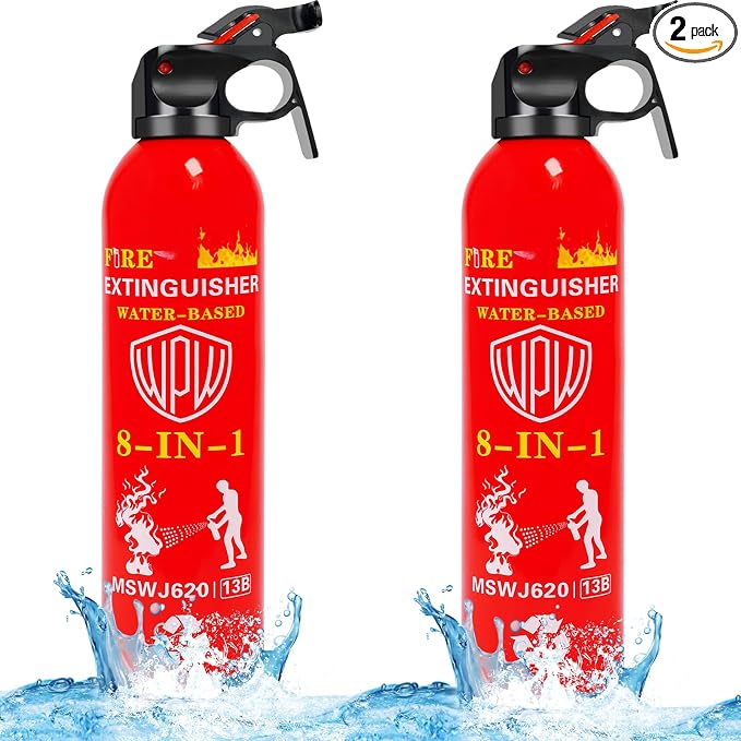WPW 620ml Large Upgraded 8-in-1 Fire Extinguisher by WPW