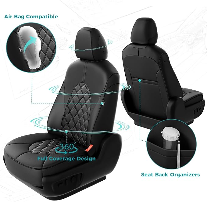 for Toyota Camry Seat Covers XLE XSE V6 2018 2019 2020 2021 2022 2023 2024 - Image 3