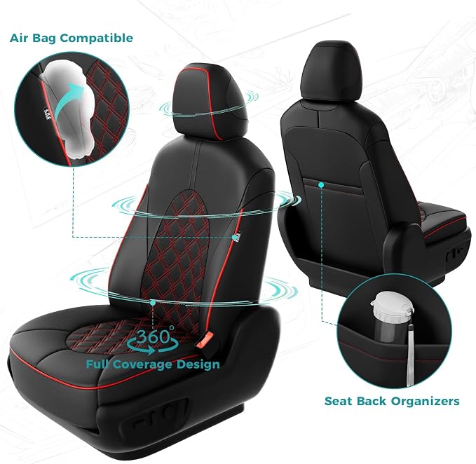 for Toyota Camry Seat Covers Hybrid XLE XSE 2018 2019 2020 2021 2022 2023 2024 - Image 3
