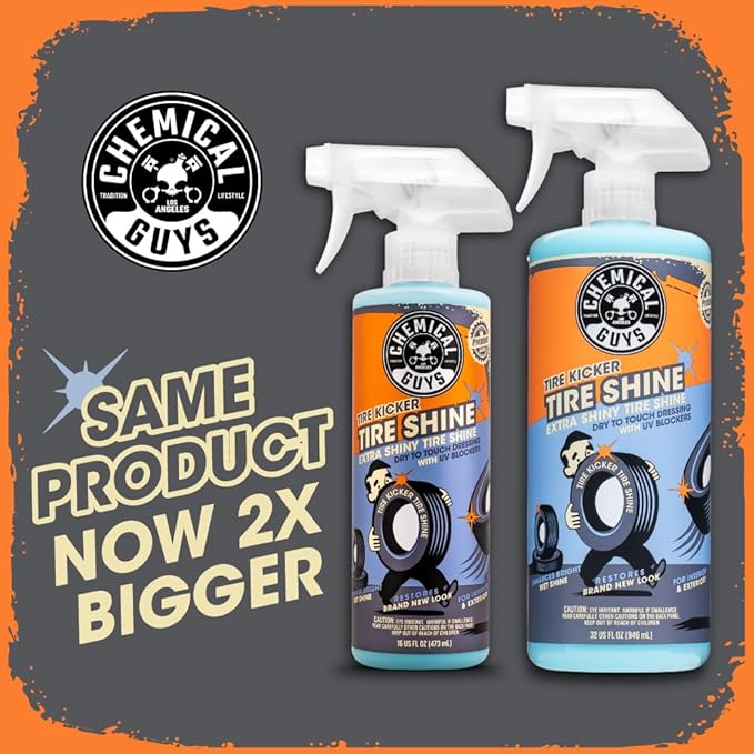 Chemical Guys Tire Kicker Sprayable Extra Glossy Tire Shine Safe - Image 2