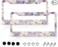 Flowers Daisy License Plate Frames by LMUCYISYIS