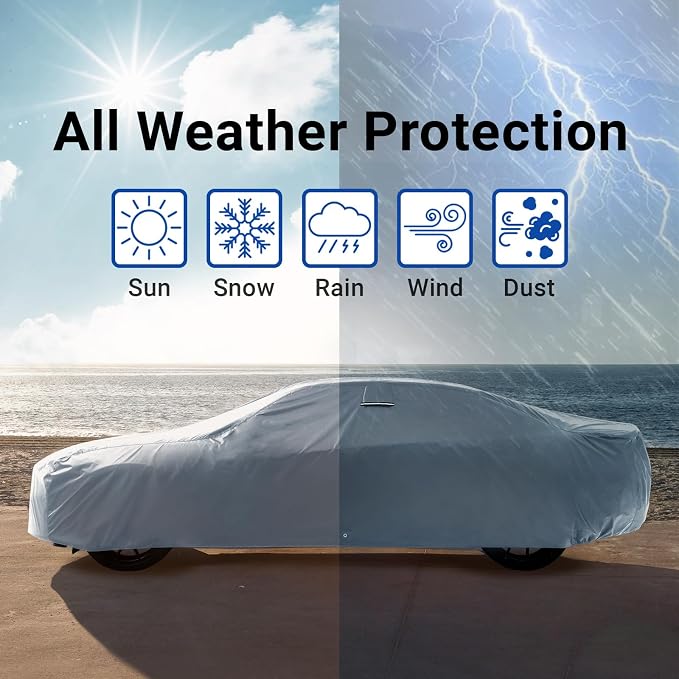iCarCover Custom Car Cover for Pontiac Parisienne 2-Door, Wagon Waterproof - Image 9