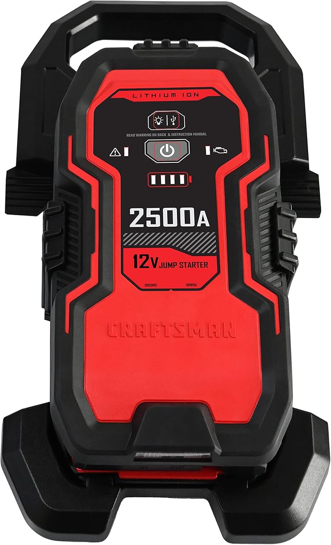 CRAFTSMAN Lithium Jump Starter and Portable Power Pack, CMXCESM262, 2.4 Amp USB by CRAFTSMAN
