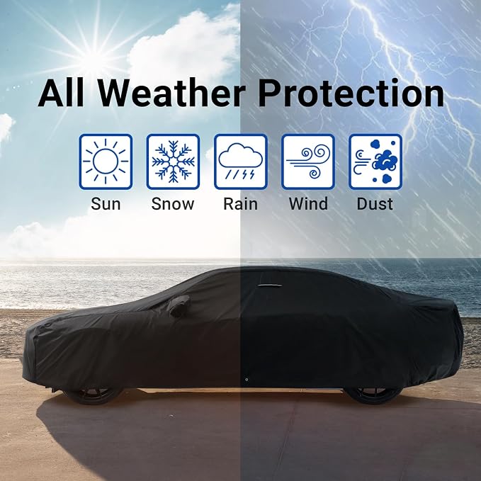 iCarCover Custom Car Cover for Pontiac G8 Sedan Waterproof All-Weather Rain - Image 9