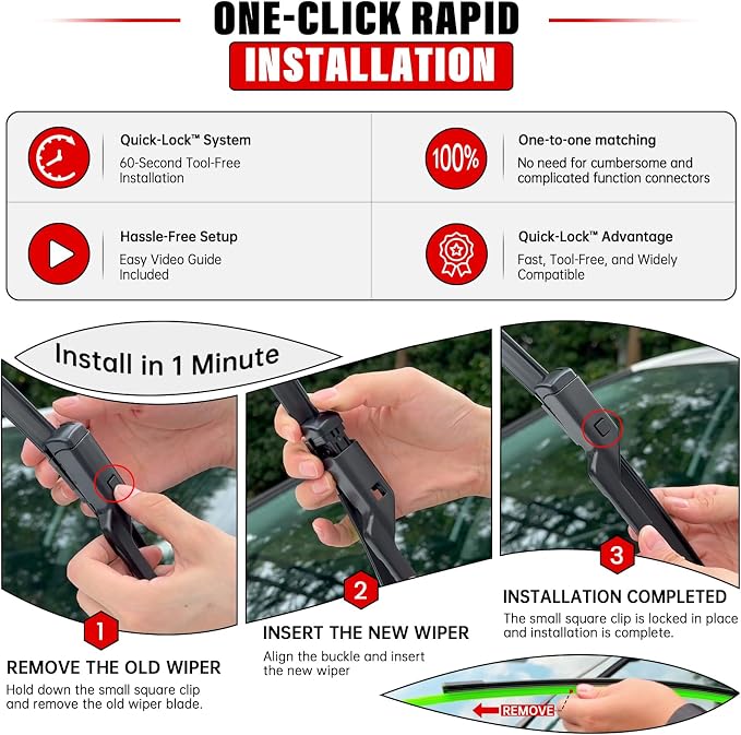 Windshield Wiper Blade Set Replacement - Image 5