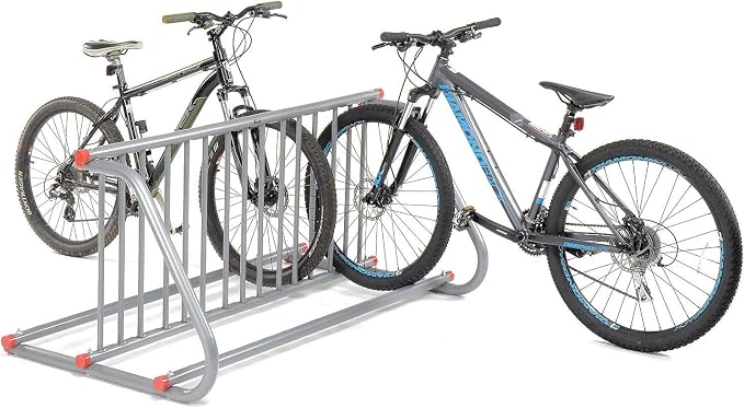 Global Industrial 59-3/4"L Grid Bike Rack, Double Sided, Powder Coated Steel - Image 5