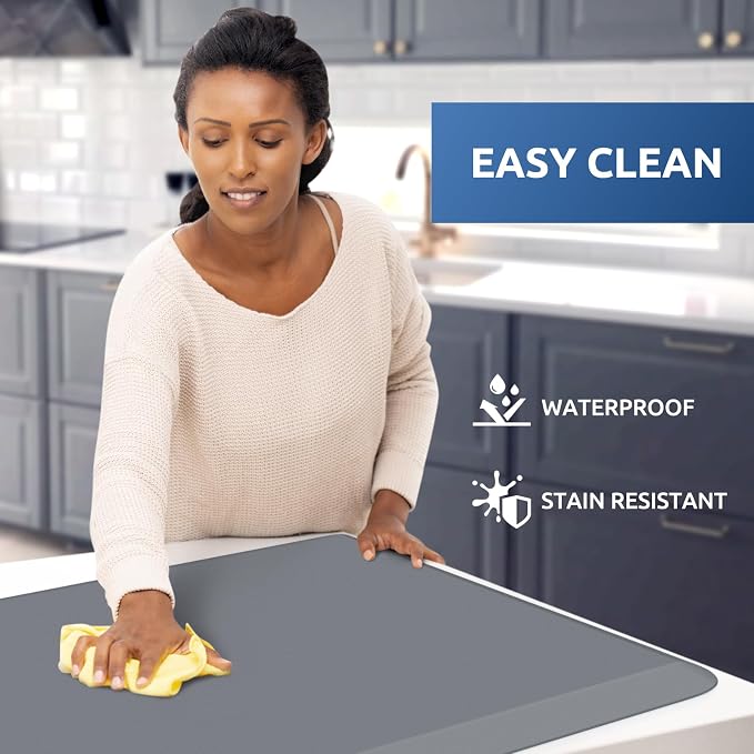 KitchenClouds Kitchen Mat Cushioned Anti Fatigue Rug 22"x54" Waterproof - Image 3