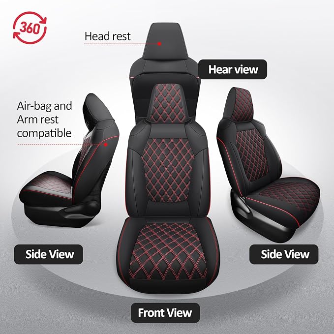MIROZO Seat Covers for Rav4, Non-Hybrid Toyota RAV4 Seat Covers Car Seat Cover - Image 5
