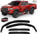 4PCS in Channel Rain Guards for Tacoma 2005-2015 Double Cab, Durable Side Wind by CHYKORLA