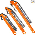 Lasnten 3 Pcs Large Reversible Chain Oil Filter Wrench by Lasnten