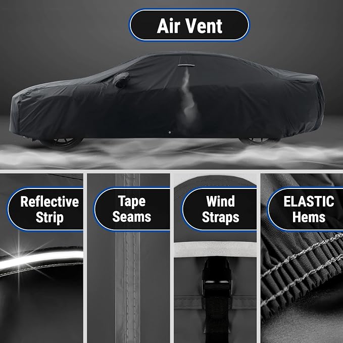 iCarCover Custom Car Cover for Buick Century Wagon Waterproof All-Weather Rain - Image 5