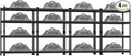 4 Packs 36" W x 16" D x 55" H Adjustable Garage Storage Shelves by BuxWellBang