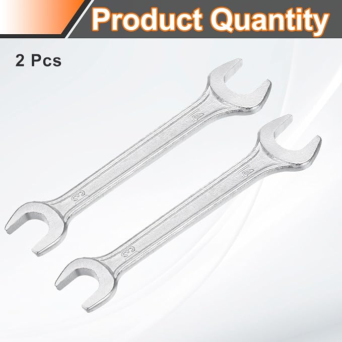 HARFINGTON 2pcs Double Open End Wrench 13mm x 14mm Metric 15 Degree Offset - Image 3