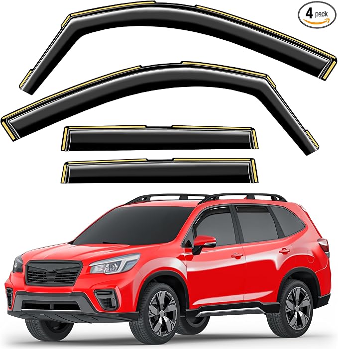 in-Channel Window Rain Guards Fit by Unknown