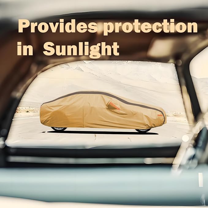 Corolla Car Cover Heavy Duty Waterproof All Weather Compatible - Image 3