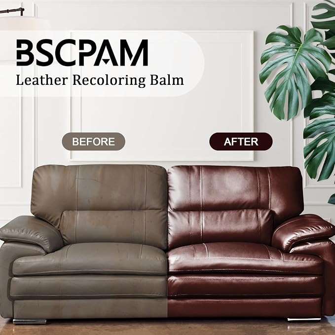 Dark Gray Leather Recoloring Balm, 12oz Leather Color Restorer - Image 2