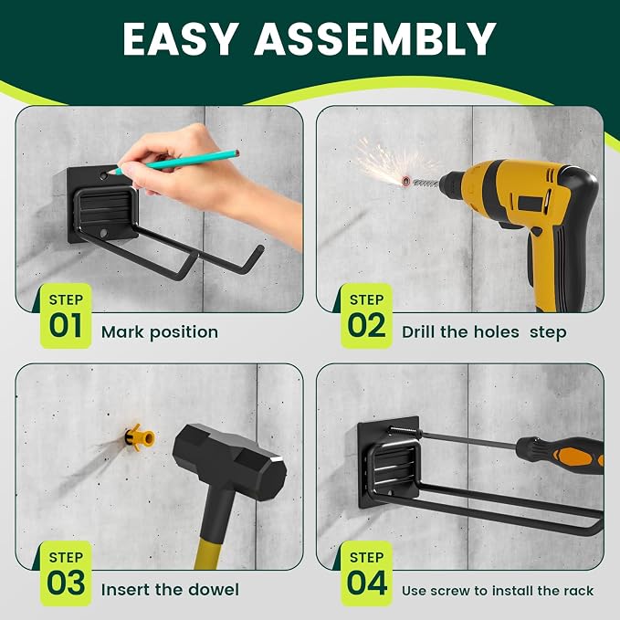 Wall Mount Garage Tool Organizer Storage Hook - Image 7