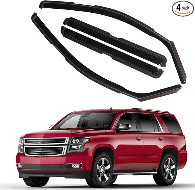 in Channel Rain Guards Fit for 2015-2020 Chevy Tahoe/GMC Yukon/Cadillac Escalade by CHYKORLA