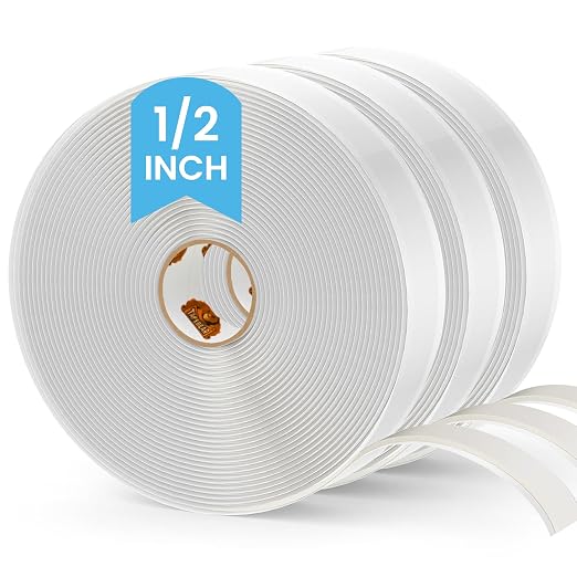 Butyl Tape White 1/2" x 30' x 1/8" RV Tape Sealant Waterproof, Stretchable by TAPEBEAR