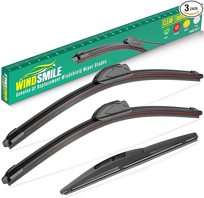 26" 18" 10" Windshield Wiper Blades Replacement by WINDSMILE