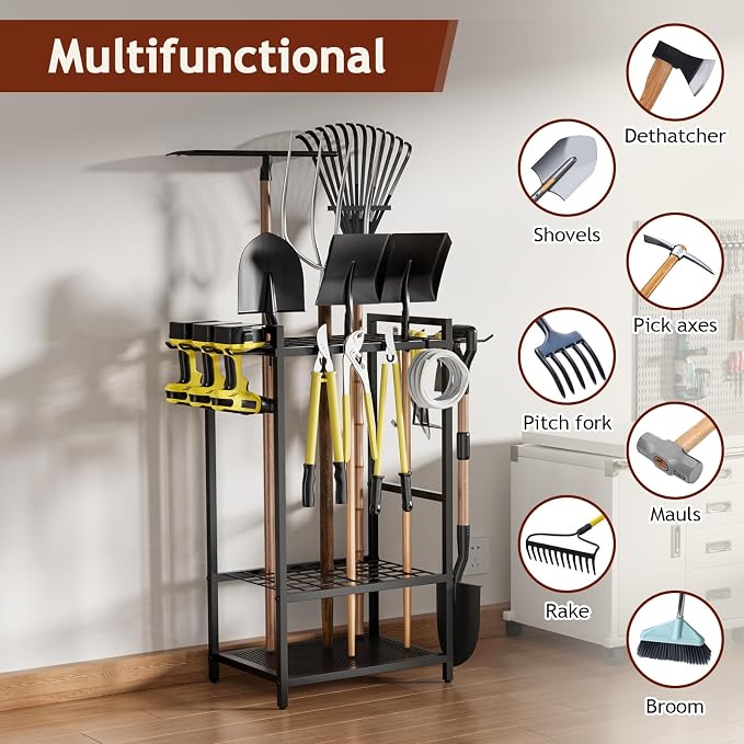 Garden Garage Tool Organizer Yard Tool Organizer - Image 7