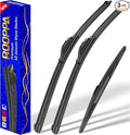 3 wipers Replacement for 2007-2014 Ford Edge/2007-2015 Lincoln MKX, Windshield by ROOPPA