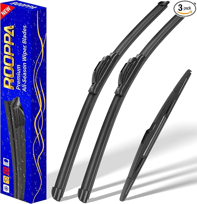 3 wipers Replacement for 2007-2014 Ford Edge/2007-2015 Lincoln MKX, Windshield by ROOPPA