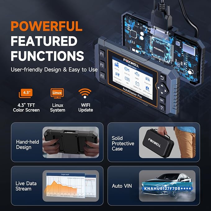 FOXWELL NT614 Elite OBD2 Scanner 4 System Code Reader Scan Engine ABS SRS - Image 9