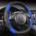 CAR PASS Line Rider Microfiber 14 Inch Leather Sporty Steering Wheel Cover by CARPASS
