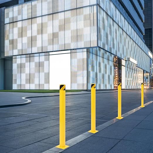Safety Bollard 2 Packs, 42 Inch Height Steel Bollard Post - Image 2
