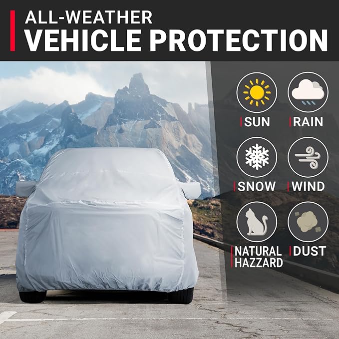 iCarCover Fits 1997-2024 F-150 SuperCrew Cab, 5.5 ft Short Bed Ford Truck Cover - Image 2