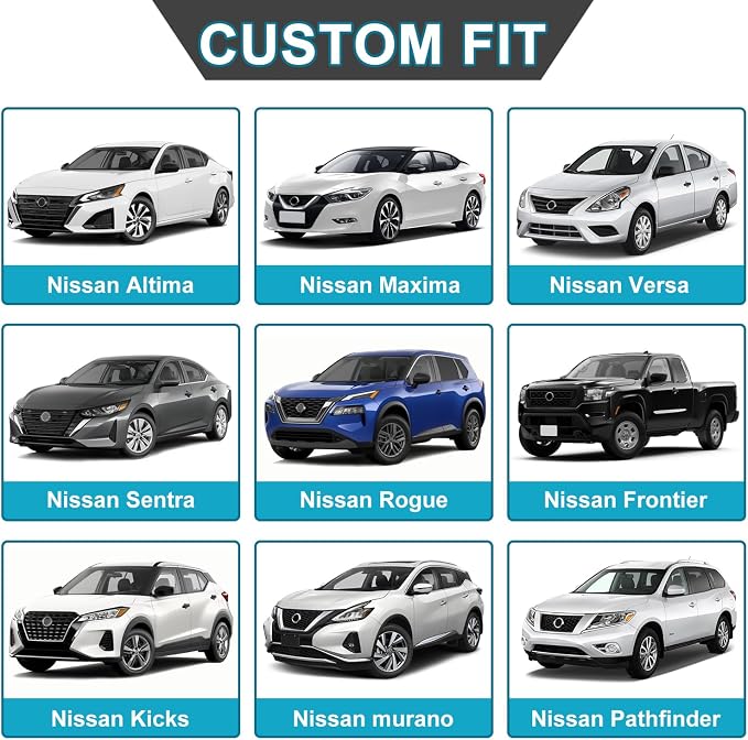 GIANT PANDA Front Seat Cover for Nissan, 3D Air Mesh Car Seat Covers Custom Fit - Image 4
