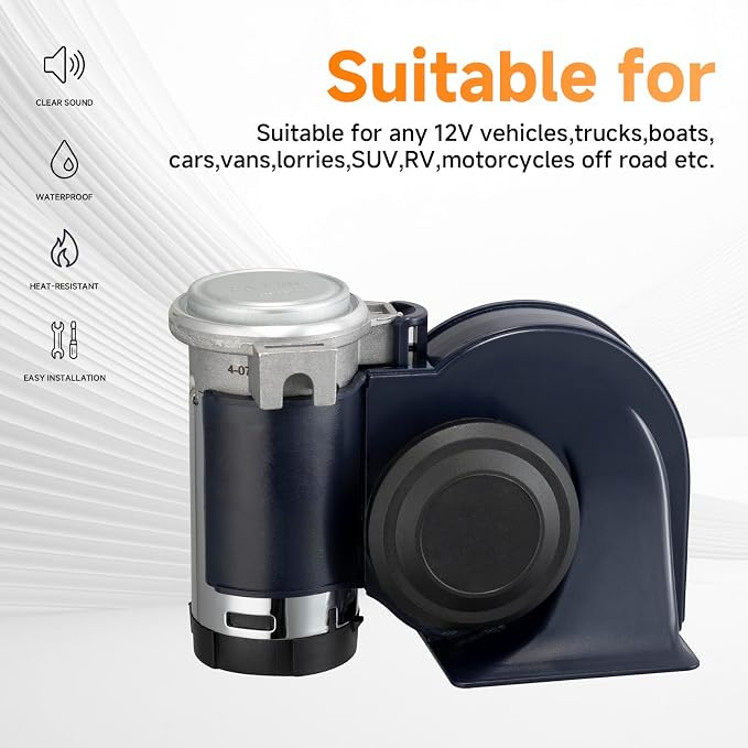 Air Horn 12V 150DB Loud Train Horn kit - Image 3