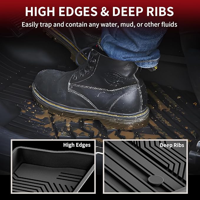 LASFIT Floor Mats for Toyota RAV4 2019-2024 2025 All Weather Mats for Toyota - Image 2