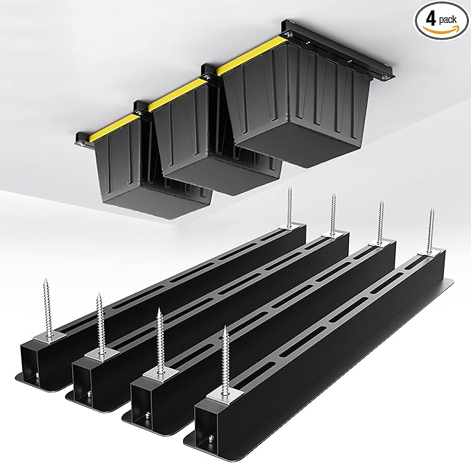 EVERHANGER Ceiling Storage Rack, Heavy Duty Overhead Garage Storage Rack by EVERHANGER