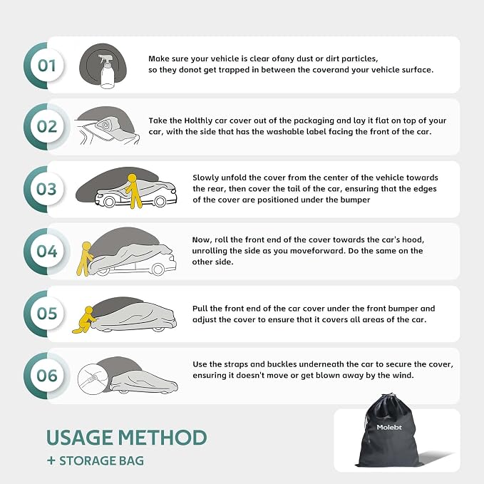 Small Car Cover Waterproof All Weather - Image 6