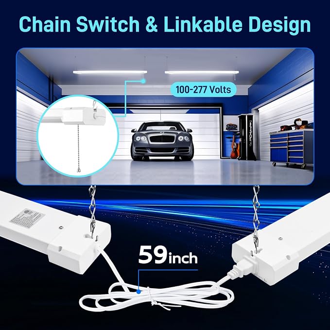 hykolity 1 Pack 4FT Linkable LED Shop Light - Image 4