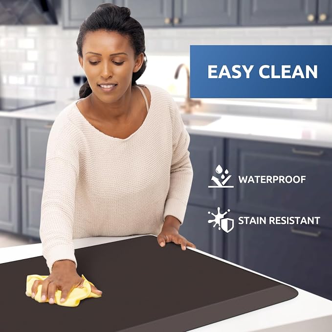 KitchenClouds Kitchen Mat Cushioned Anti Fatigue Rug 20"x32" Waterproof - Image 3