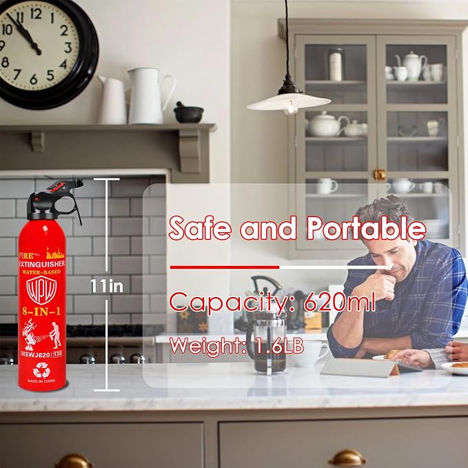 WPW 620ml Large Upgraded 8-in-1 Fire Extinguisher - Image 5