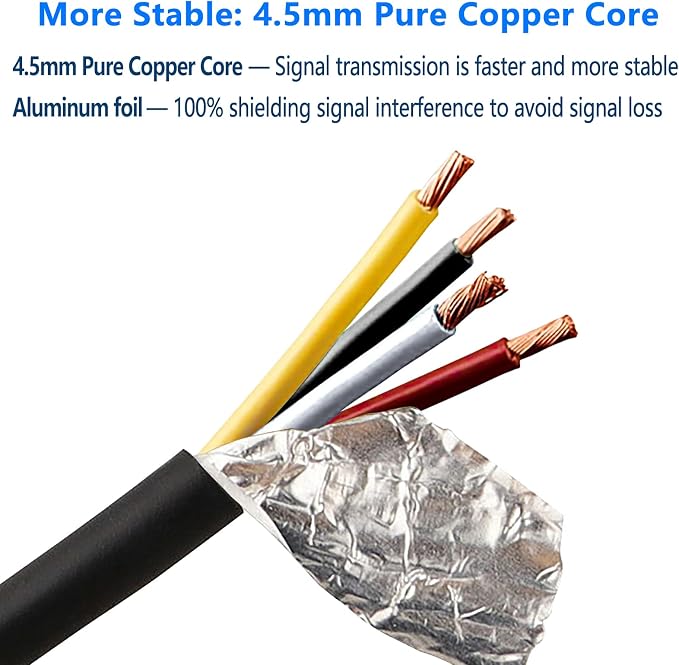 Car Video 4-Pin Aviation Extension Cable - Image 4